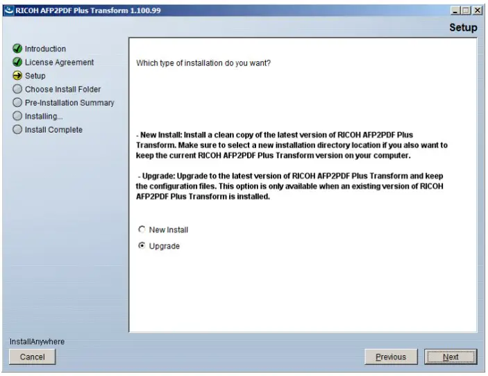 Using the AFP2PDF Plus Transform