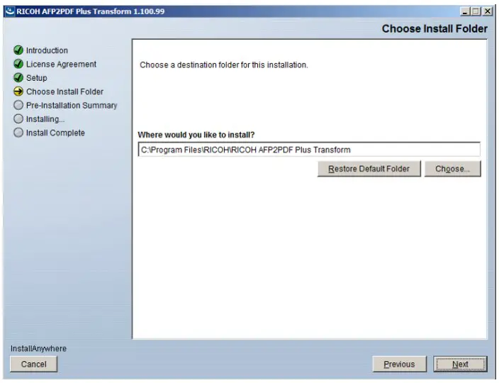 Using the AFP2PDF Plus Transform