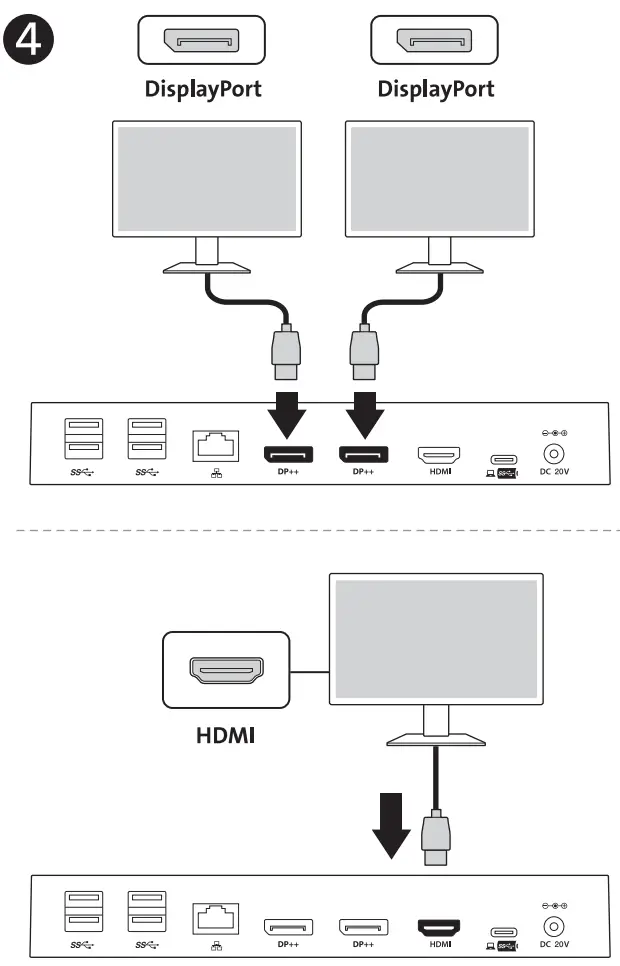 Kensington SD4820P USB-C 10Gbps Dual Video Driverless Docking Station - fig 5