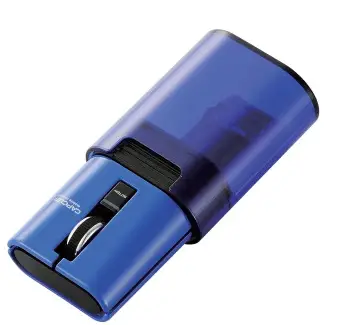 ELECOM M-CC2BRS Super Compact CAPCLIP IR Bluetooth Mouse