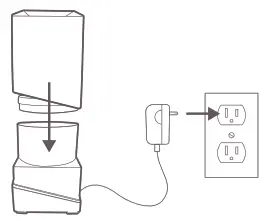 Homedics ARMH-410 Aroma Diffuser - Plug the adapter