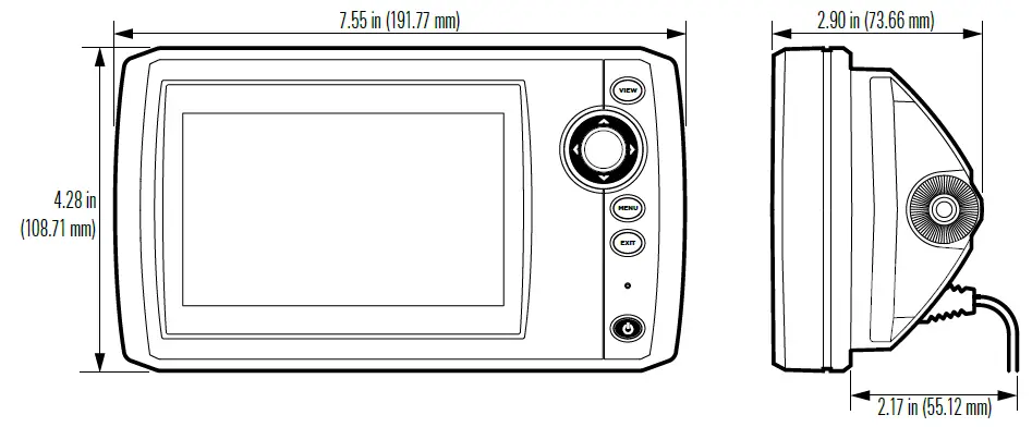 HUMMINBIRD-HELIX-5-Series-In-Dash-Mounting-FIG-1