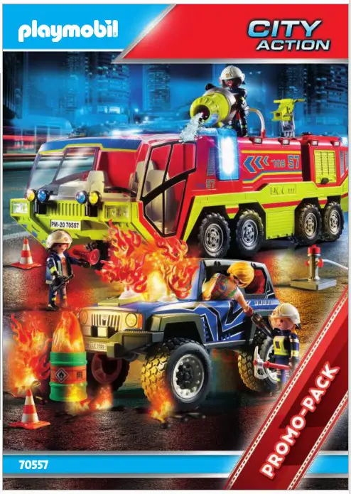 playmobil 70557 City Action Fire Engine with Truck - 1