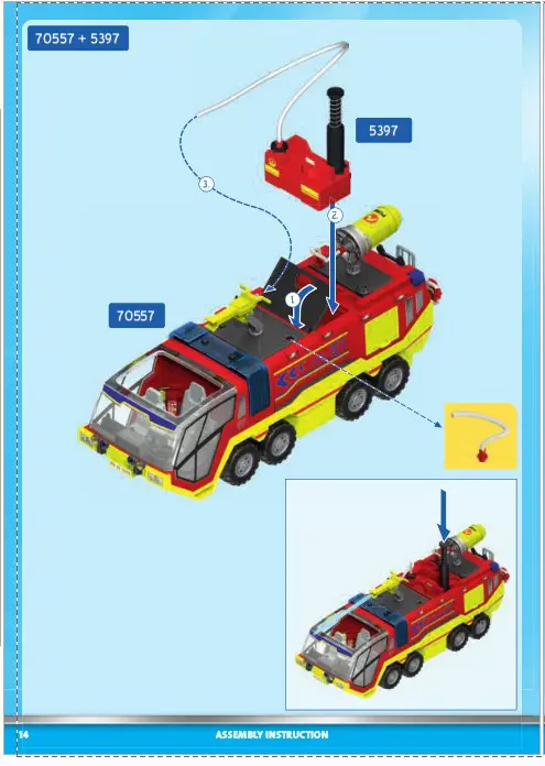 playmobil 70557 City Action Fire Engine with Truck - 17