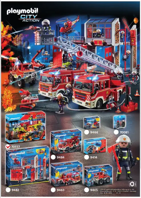 playmobil 70557 City Action Fire Engine with Truck - 18