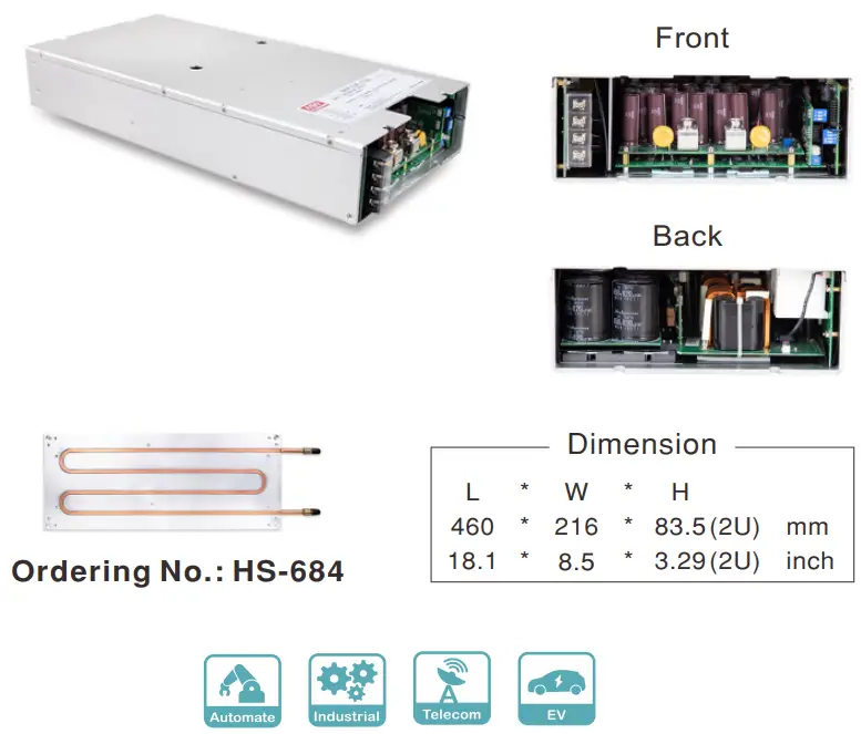 MEAN WELL SHP 10K Series 10KW 3W High Efficiency Digital Power Supply - fig