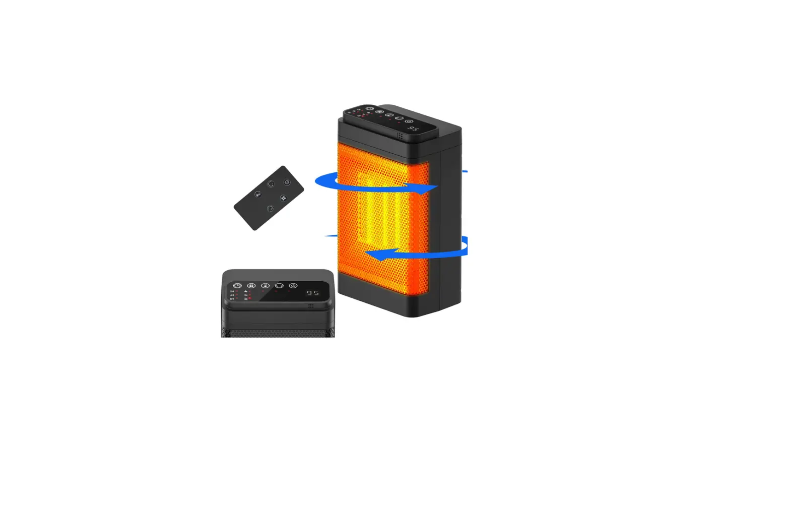 Primevolve Ynd-1200d Primevolve Ceramic Desk Heater User Guide