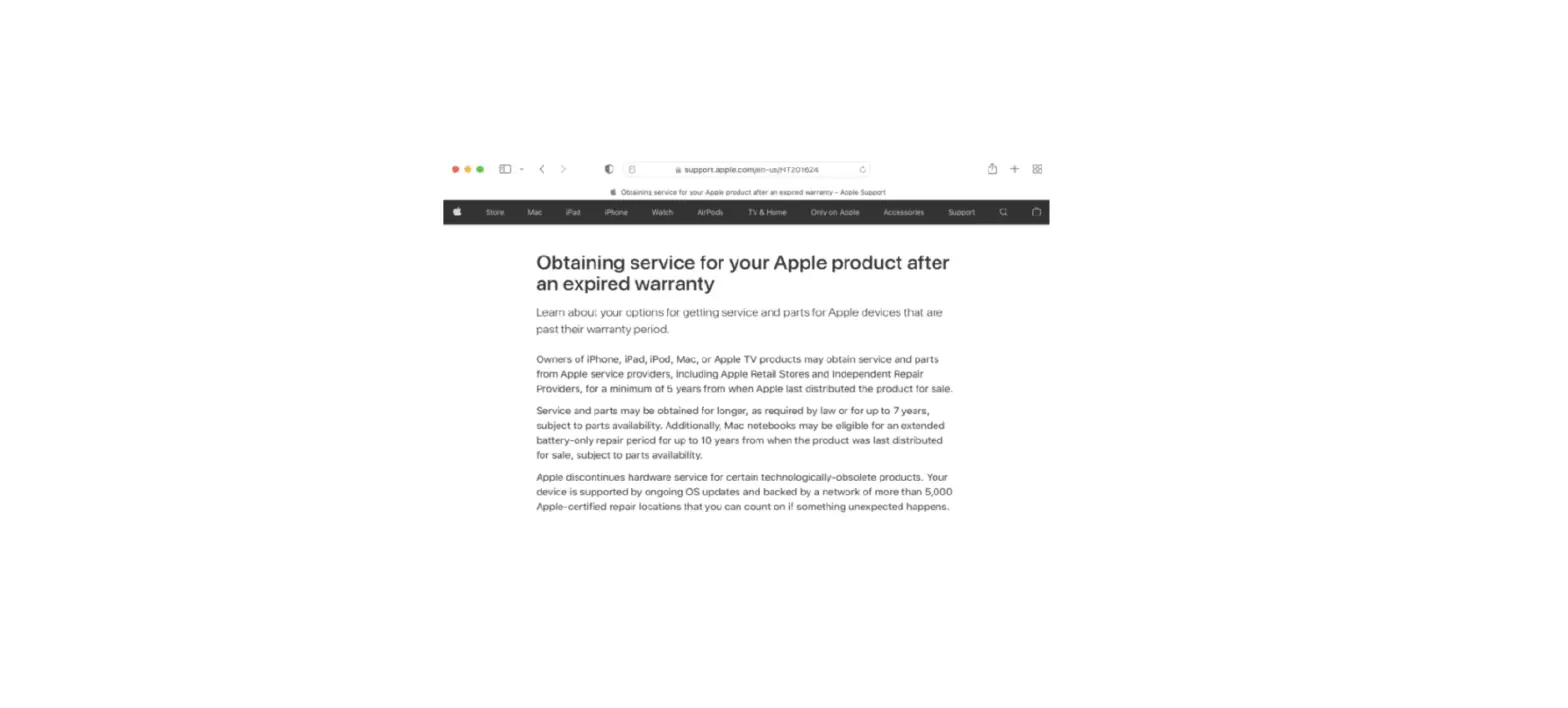 Obtaining Service For Your Apple Product After An Expired Warranty