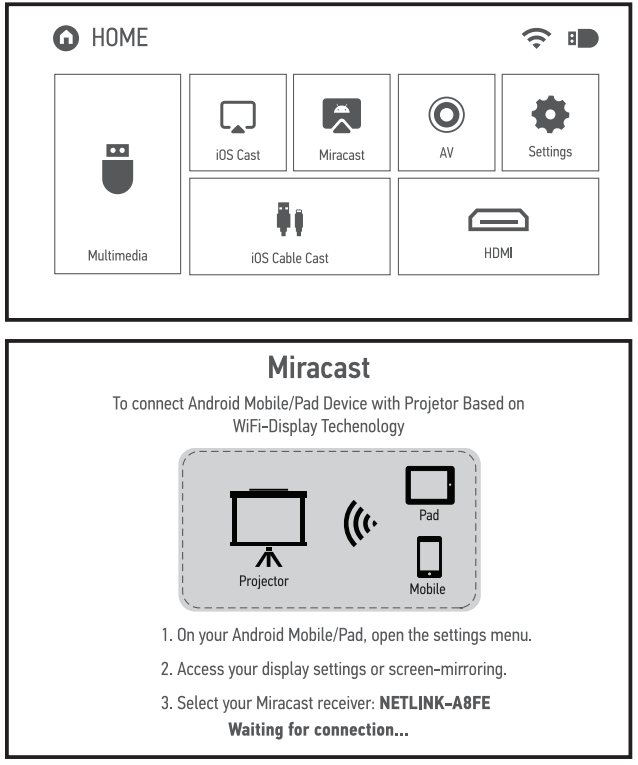 imoshion Mini Projector - Miracast