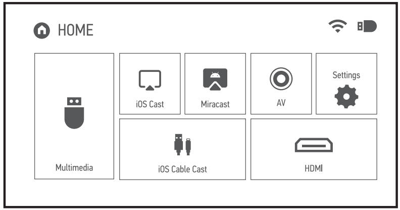 imoshion Mini Projector - main interface