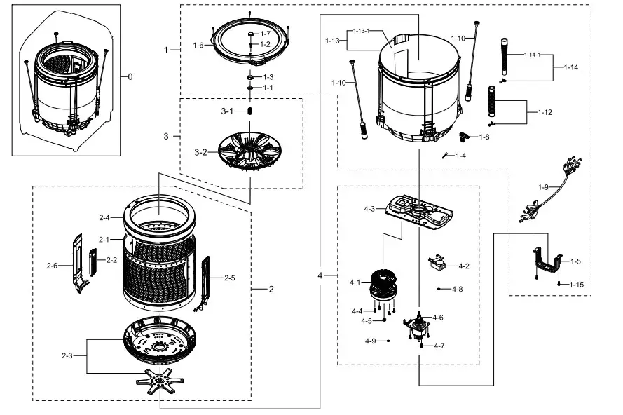 SAMSUNG WA65F5S6DRW Top Loader Washing Machine - Figure 2