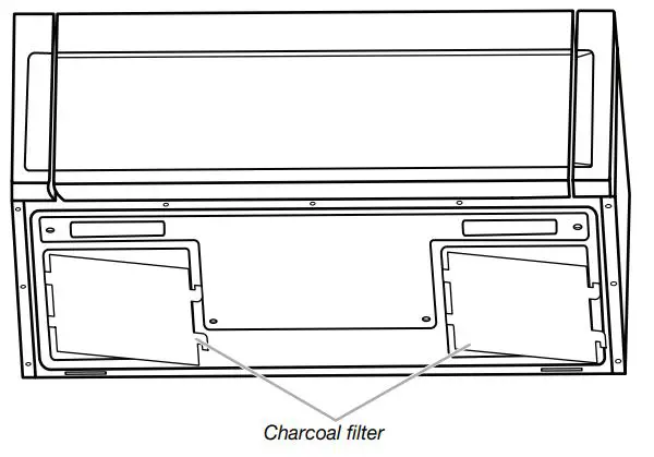 KitchenAid W11404359A Microwave Hood Combination User Guide - Take out the charcoal filter from the bottom plate