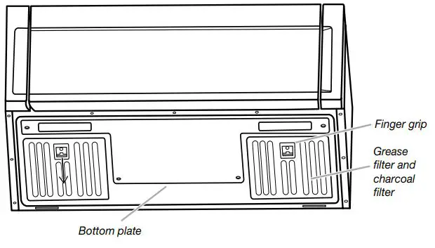 KitchenAid W11404359A Microwave Hood Combination User Guide - To remove the grease filter first