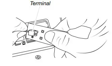 KitchenAid W11404359A Microwave Hood Combination User Guide - Unplug the LED terminal