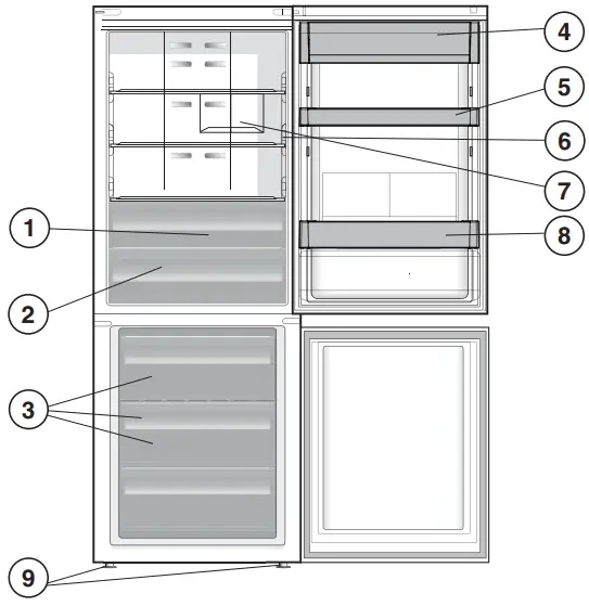 Whirlpool W84BE72XUK 84CM Fridge Freezer Frost Free-fig2