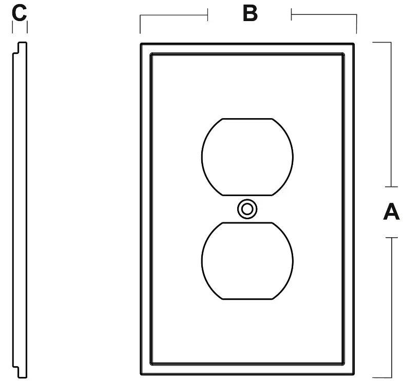 W35311-SN-U Simple Steps 1-Gang Standard Duplex Wall Plate Instructions