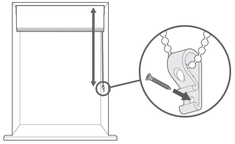 blinds 2go Paleo Linen Steel Roman Blind - Child Safety 1