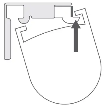 blinds 2go Paleo Linen Steel Roman Blind - Fitting