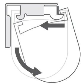 blinds 2go Paleo Linen Steel Roman Blind - Fitting2