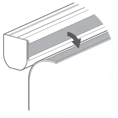 blinds 2go Paleo Linen Steel Roman Blind - Top Fixing2