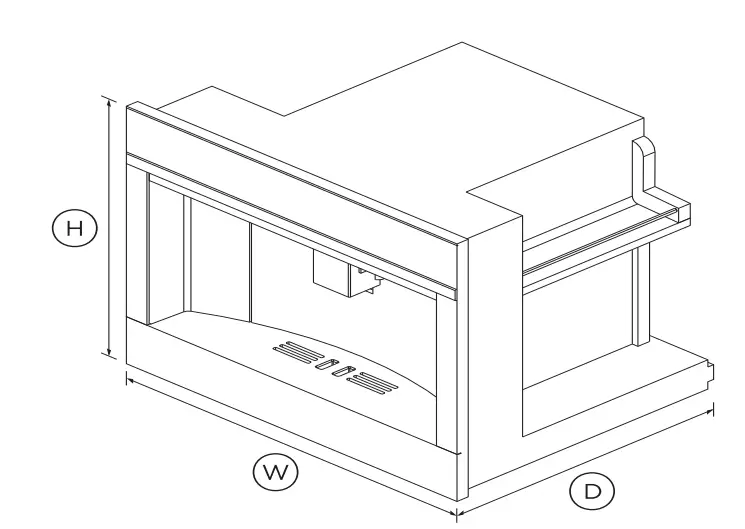 FISHER and PAYKEL EB60DSXB2 60cm Built In Coffee Maker Dimension