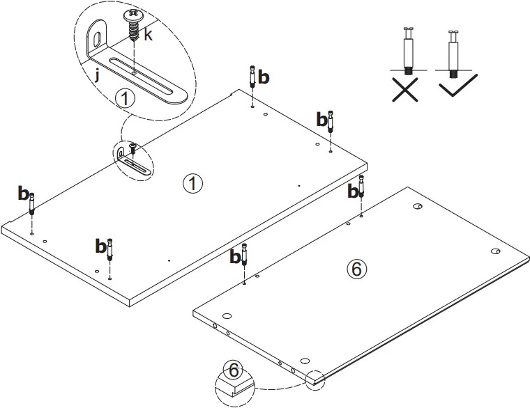 COSTWAY JZ10009 - Assembly Step 1