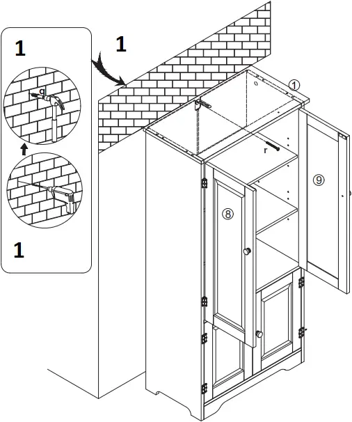COSTWAY JZ10009 - Assembly Step 16