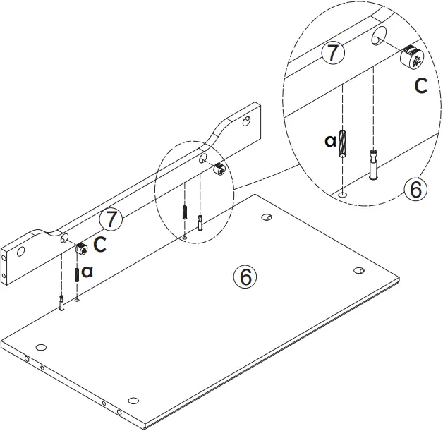 COSTWAY JZ10009 - Assembly Step 2
