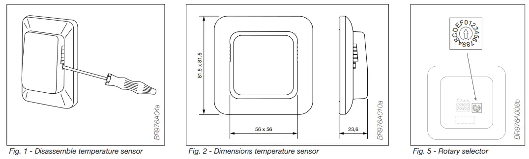 AutomatikCentret TTH-6040-W Room Temperature Transmitter - Figure 1