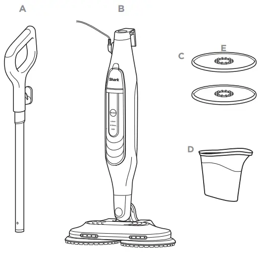 Shark Scrubbing & Sanitizing Steam Mop - WHAT’S INSIDE