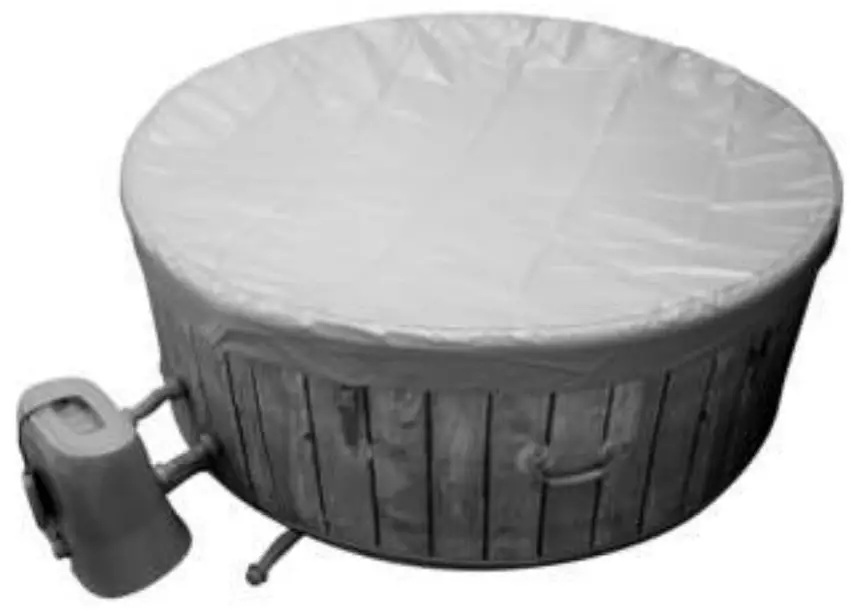 AREBOS AR HE SPA7DP Spa Pool Copenhagen Bora Bora - Top Cover