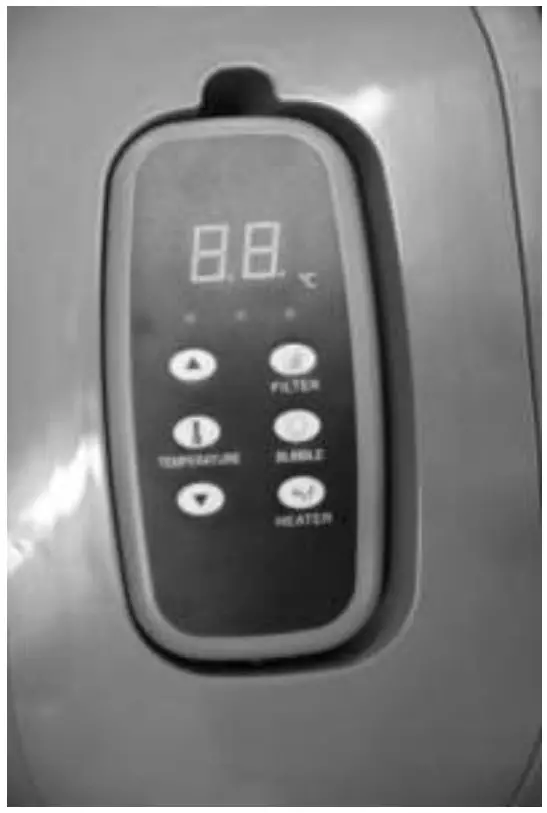 AREBOS AR HE SPA7DP Spa Pool Copenhagen Bora Bora - control panel