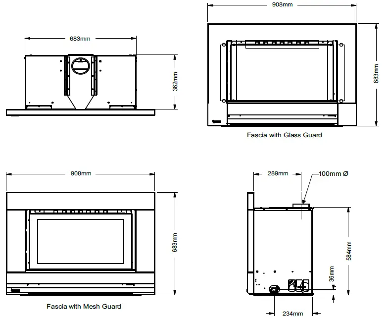 REGENCY-GFI350L-Greenfire-Gas-Inbuilt-Fireplace-Owner-FIG-1