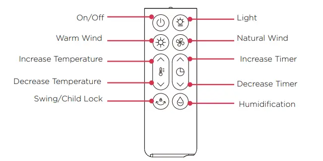 DIMPLEX-DCTF3HCH-Heat-Cool-Humidifier-Tower-Fan-Instruction-FIG-7