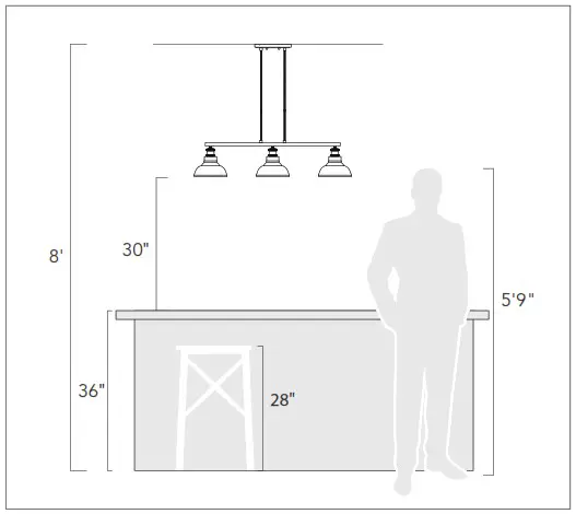 GOLDEN LIGHTING 7860 FM BLK NW Flush Mount Light - OVERVIEW 1