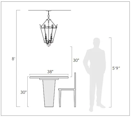 GOLDEN LIGHTING 7860 FM BLK NW Flush Mount Light - OVERVIEW 2
