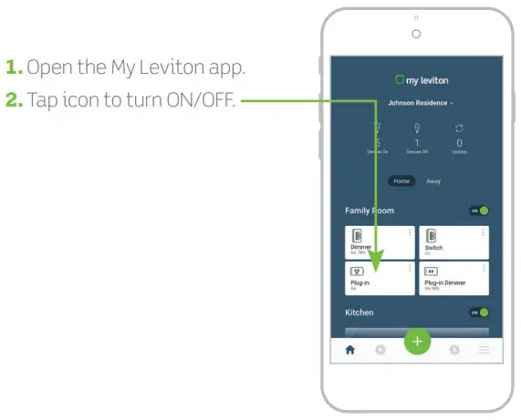 LEVITON D215P Decora Smart WiFi Mini Plug-In Switch 2nd GEN - APP CONTROL