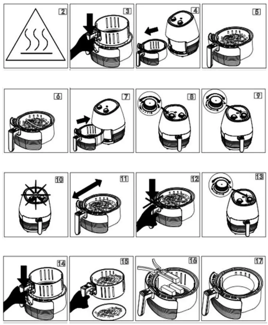 HEINNER HAF-1250BK Hot Air Fryer - Figure 2