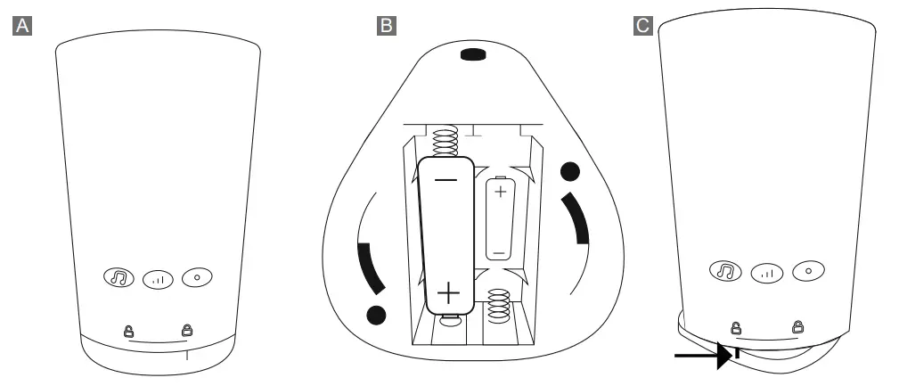 Replacing the doorbell batteries