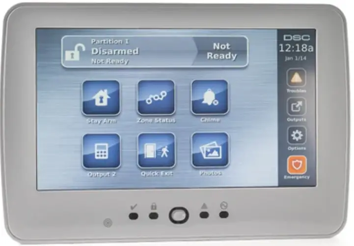 DSC HS2TCHP Touch Screen Alarm Keypad product