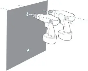 Use the mounting screws