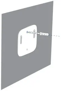 Use the mounting screws