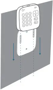 Use the mounting screws