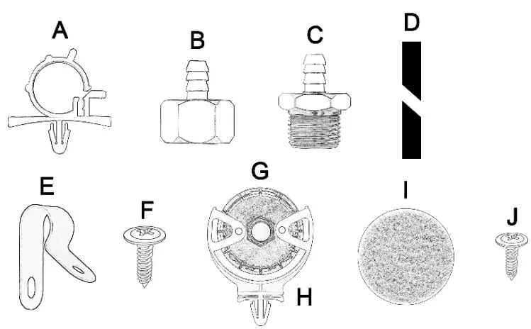 VIXEN HORNS VXO4830AB 4318B Quad Trumpet Train Air Horn - REMOTE AIR FILTER