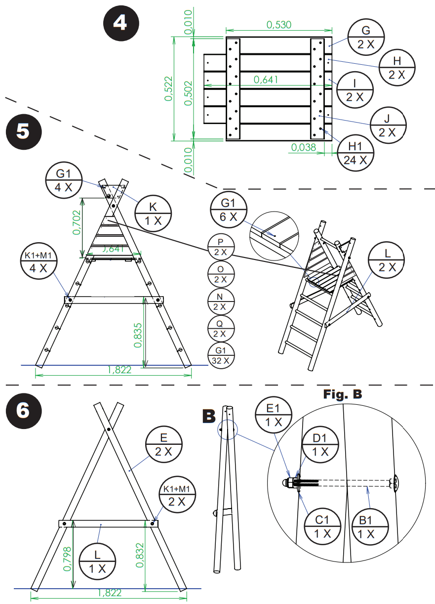 NORDIC Play 805 627 Swing Set - fig 3