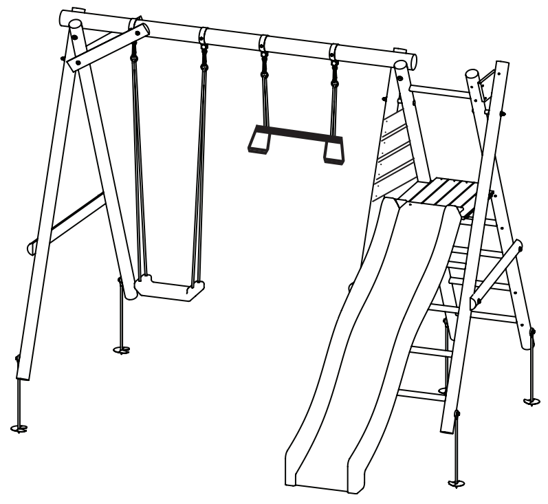 NORDIC Play 805 627 Swing Set