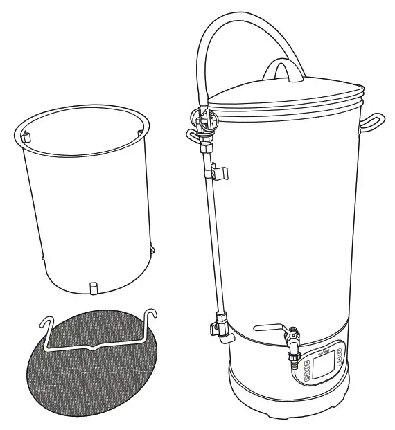 nutrichef Home Beer Brewing Machine PKBRKTL200 - Cover