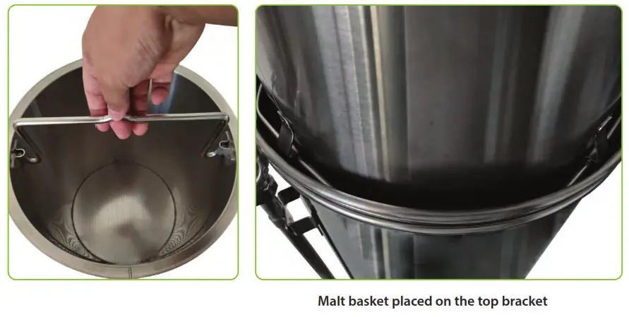 nutrichef Home Beer Brewing Machine PKBRKTL200 - Malt basket 3