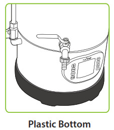 nutrichef Home Beer Brewing Machine PKBRKTL200 - Plastic Bottom
