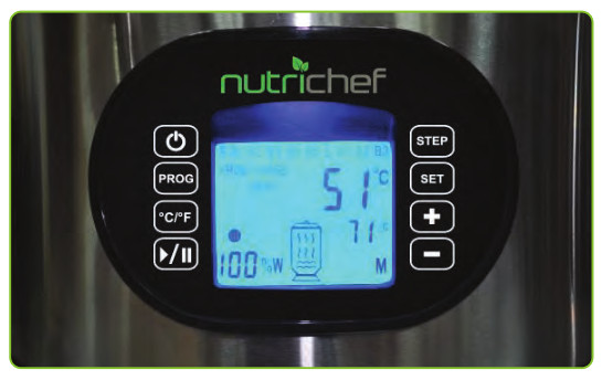 nutrichef Home Beer Brewing Machine PKBRKTL200 - The operation of the selection program 2